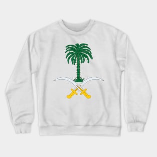 Saudi Arabia Faded Style Flag Design Crewneck Sweatshirt